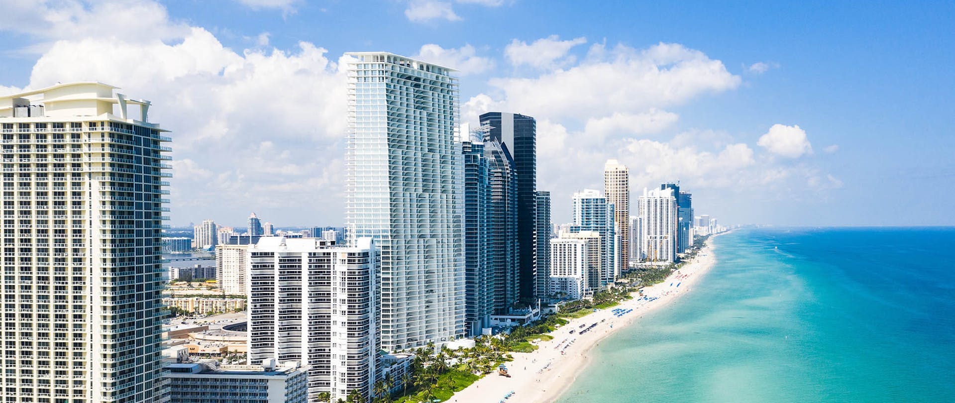Miami Florida City Coast Ocean View