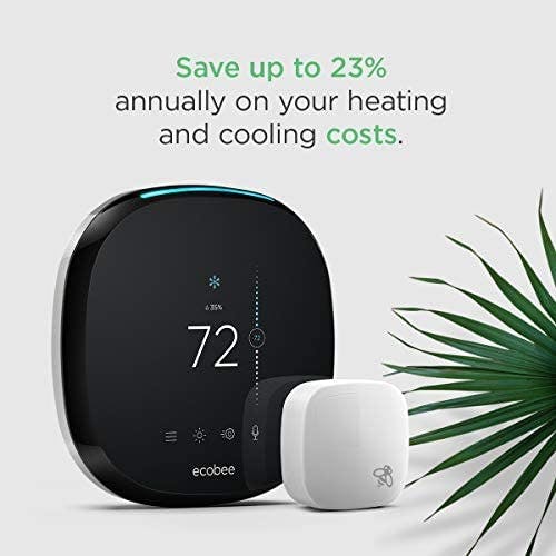 Ecobee4 Wi-Fi Smart Thermostat with Room Sensor (New)