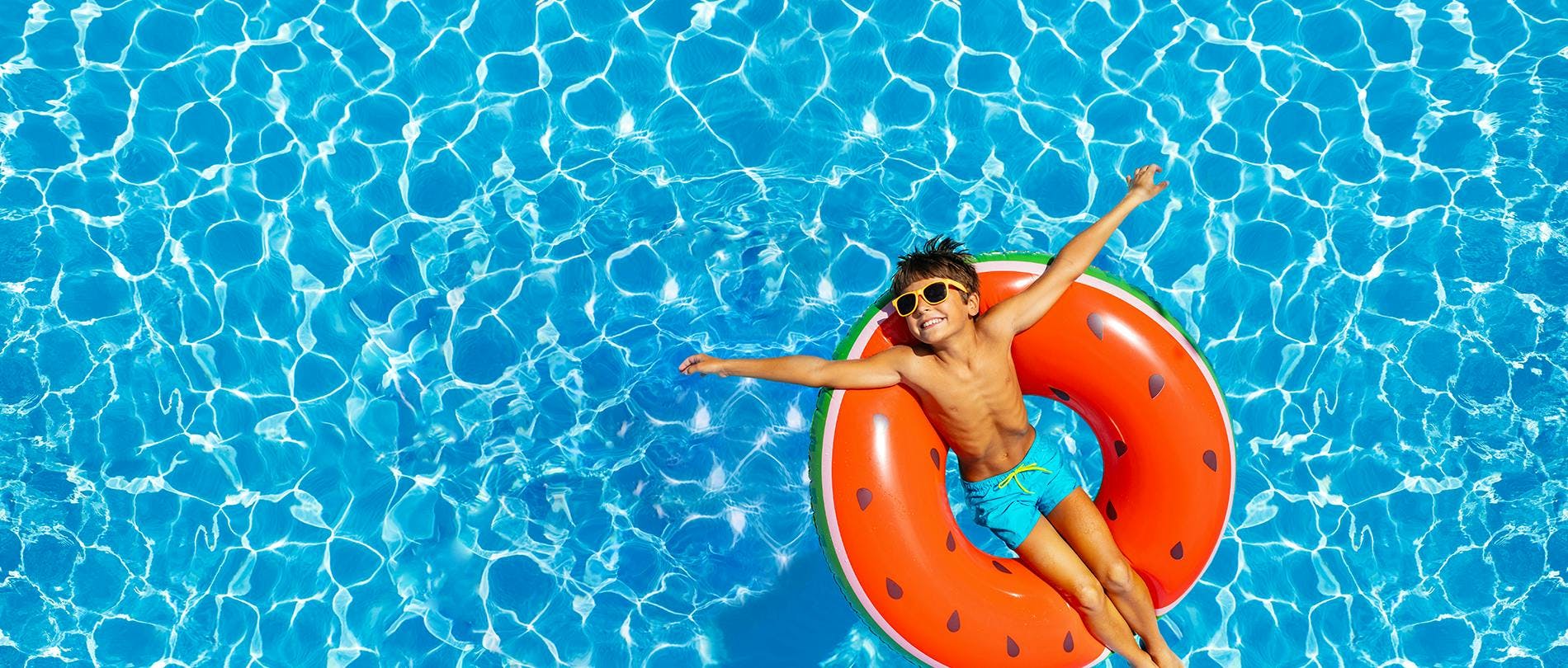 Free vs Combined Chlorine Image of Boy in Pool
