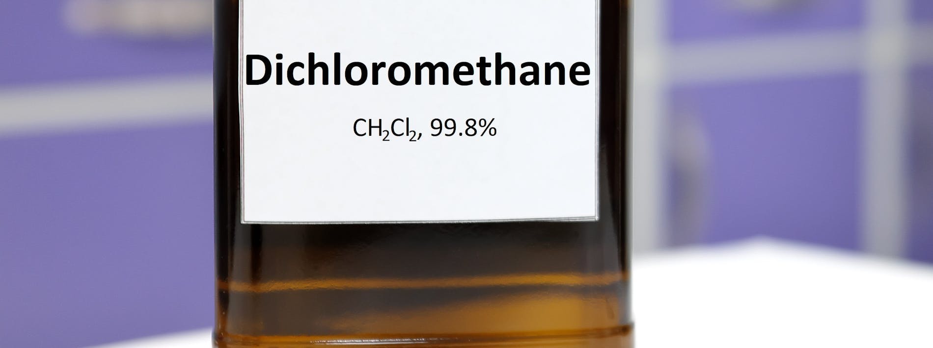 Dichloromethane Chemical in Bottle